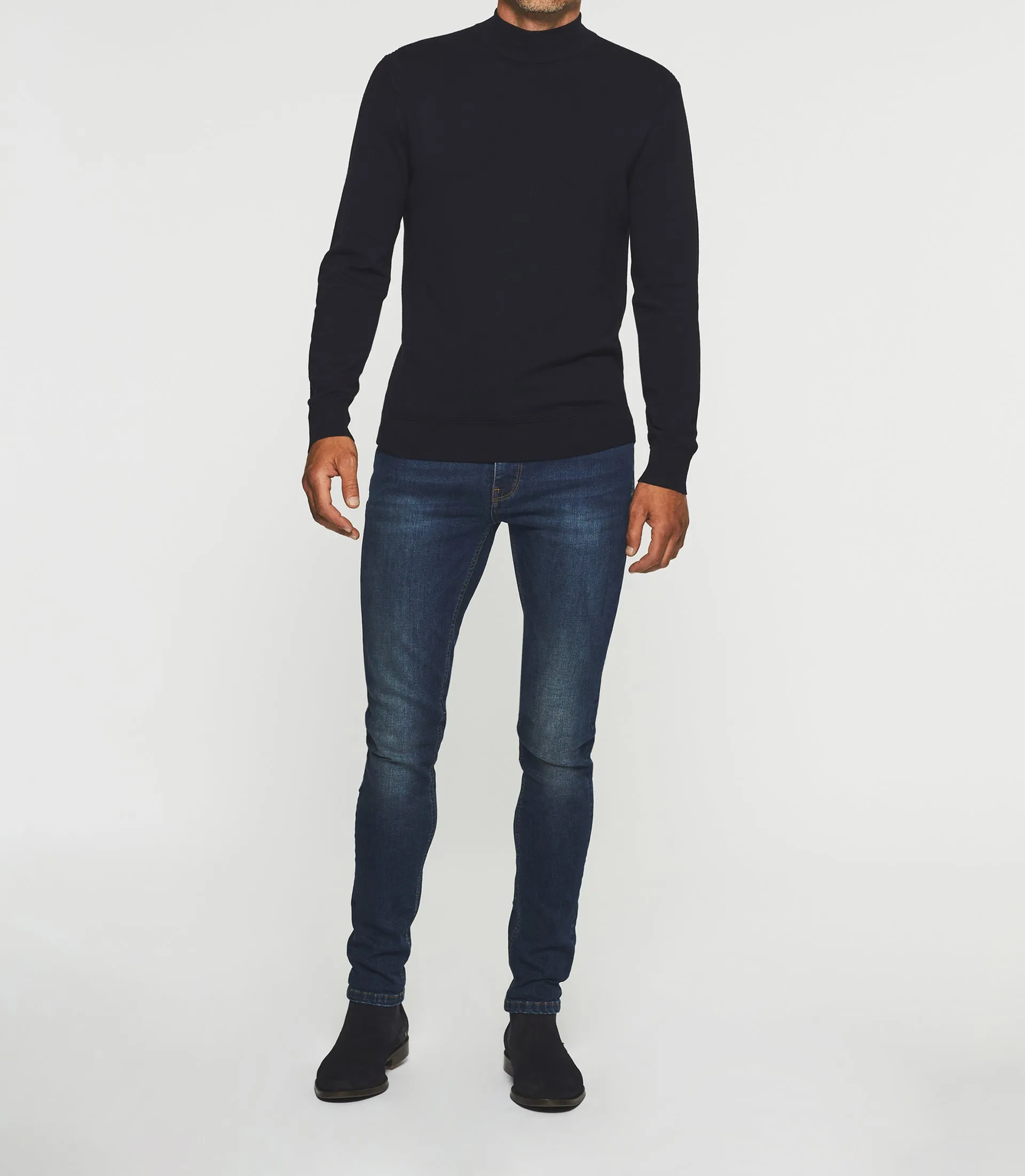 Pull col montant marine BYRON