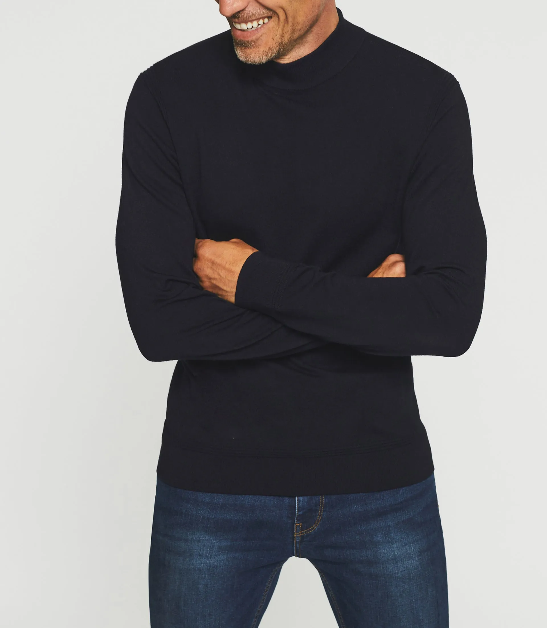 Pull col montant marine BYRON